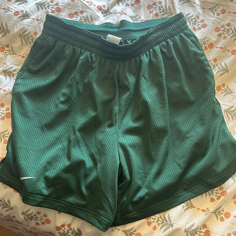 Green Mesh Nike shorts